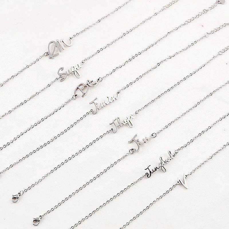 BTS Member Name Titanium Steel Bracelet