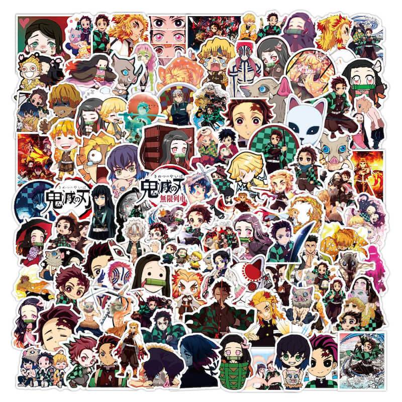 Anime Demon Slayer 100 pieces Sticker