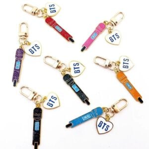 Kpop BTS Microphone Keychain