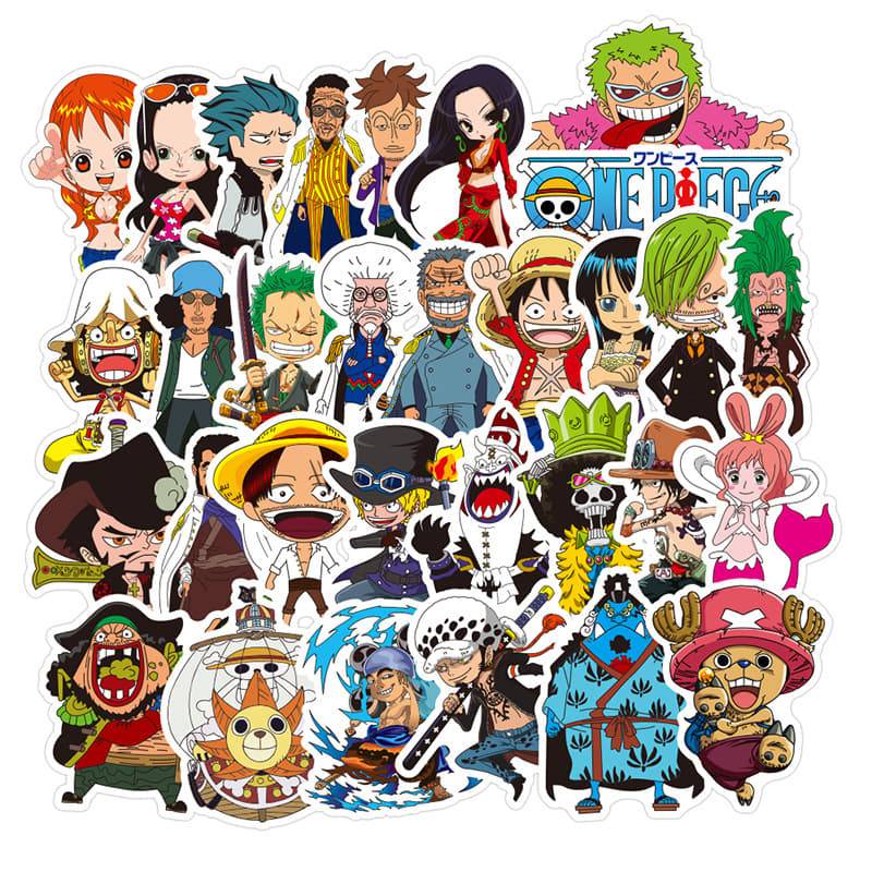 48 pieces One Piece Anime sticker - Preeti