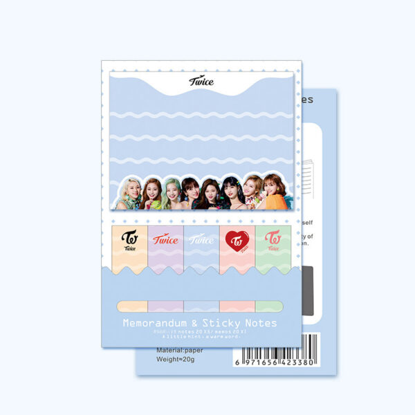 twice memo & post it notes