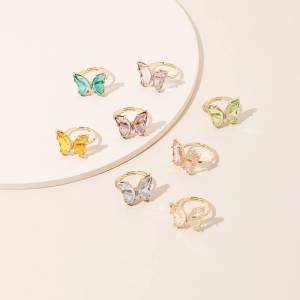 Acrylic Butterfly Transparent Ring