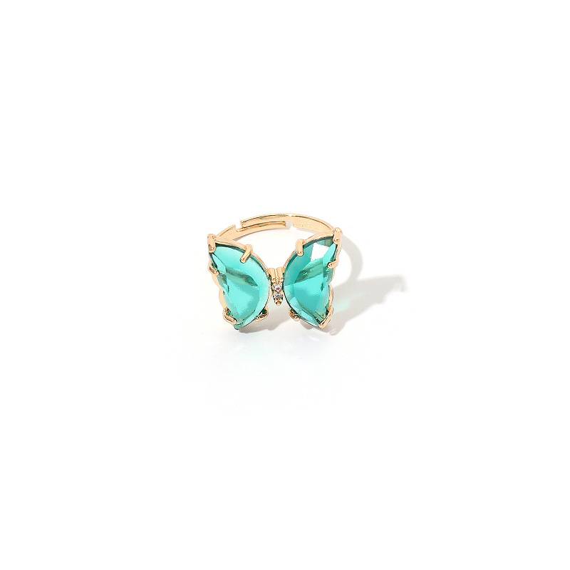 Acrylic Butterfly Transparent Ring