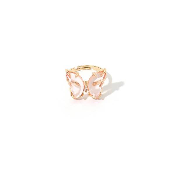 Acrylic Butterfly Transparent Ring