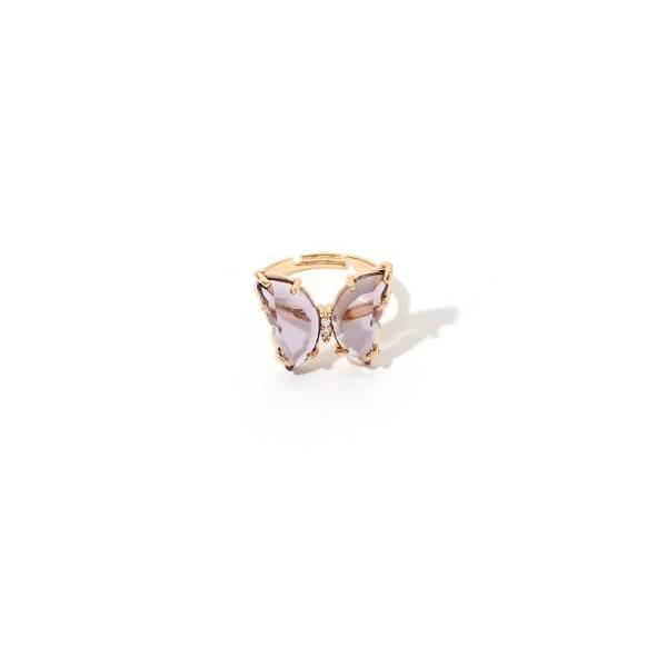 Acrylic Butterfly Transparent Ring