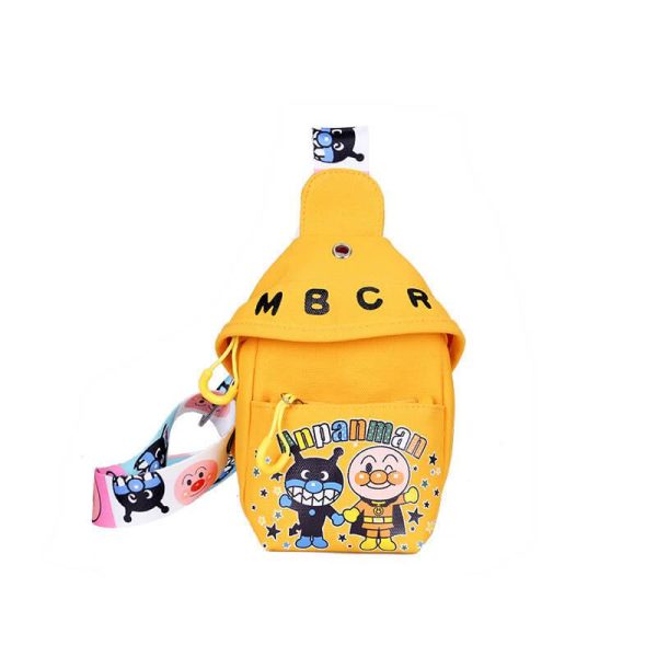 Cartoon Canvas Chest Bag Yellow (1)