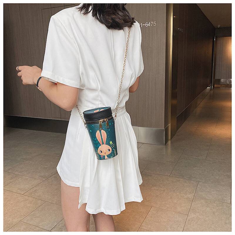 Cartoon Printing Fashion Mini Shoulder Messenger Bag