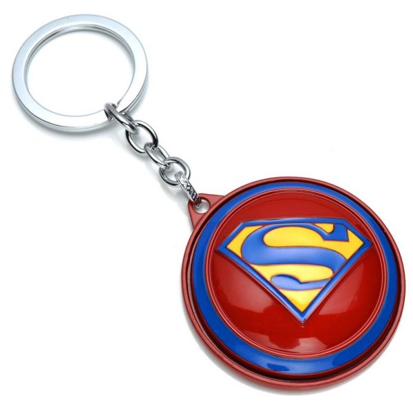 DC Comics Superheroes Superman Logo Rotating Metal Key Ring