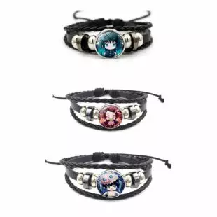 Demon Slayer Leather Bracelet