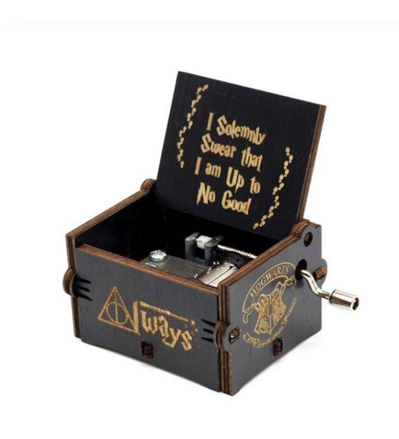 Harry Potter Black Wooden Music Box