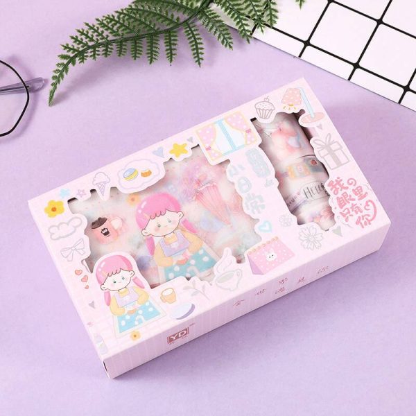 Kawaii Cute Girl Washi Tape Daily Life