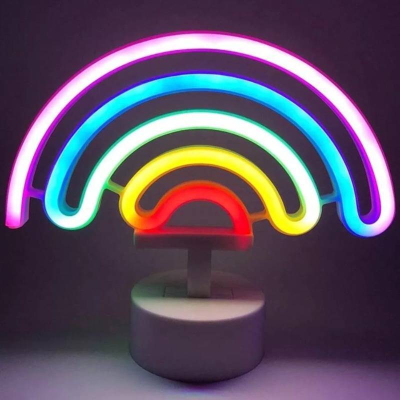 Kawaii Rainbow LED Neon Night Light