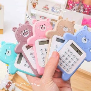 Kawaii Bear Shaped Mini Calculator