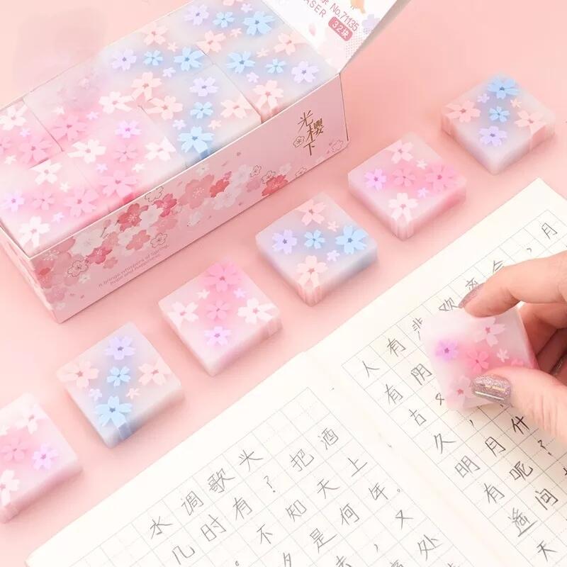 Kawaii Cherry Blossom Eraser
