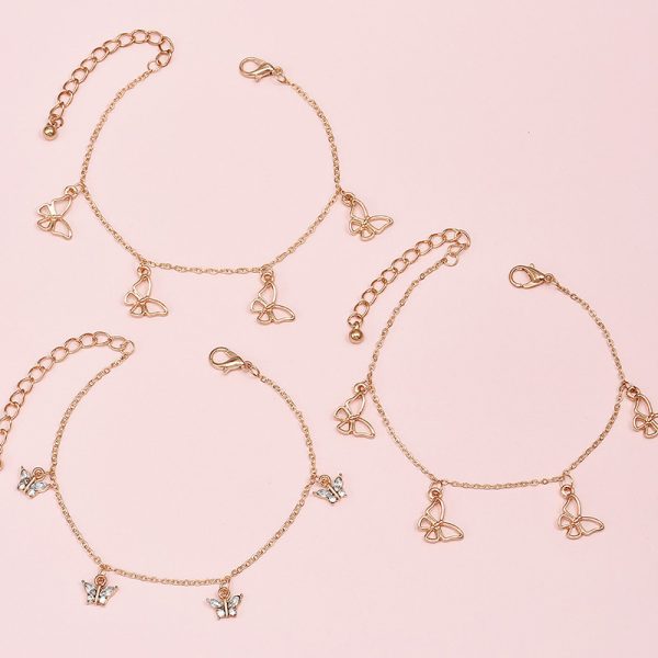 Butterfly Multilayer Anklet 1