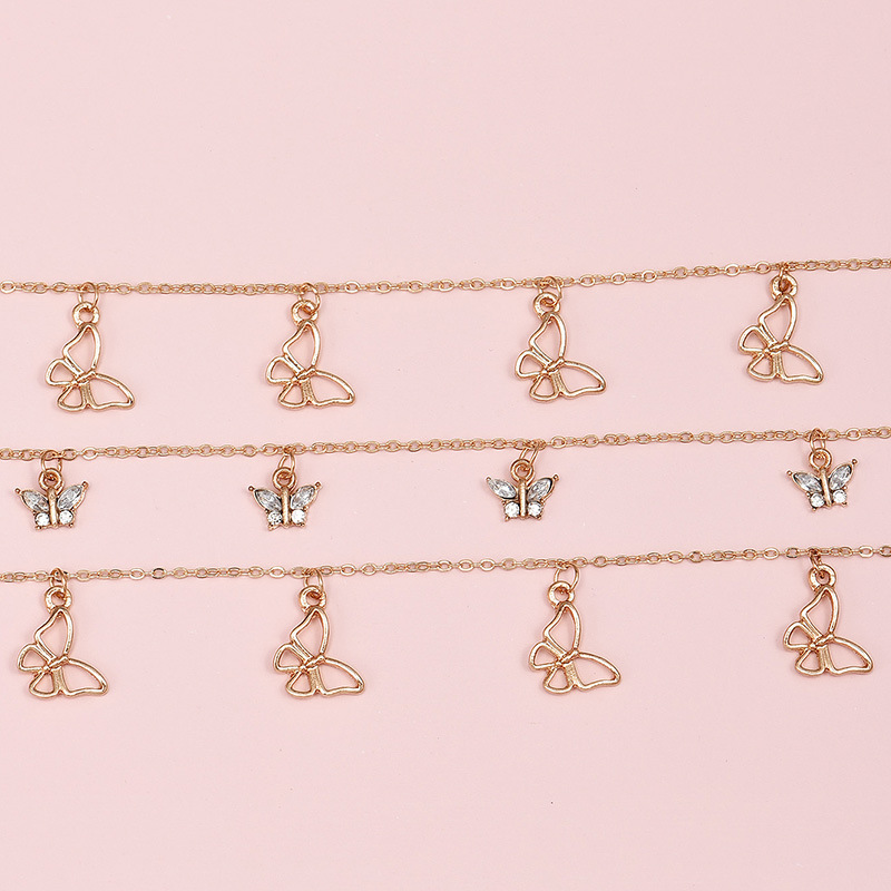 Butterfly Multilayer Anklet 2