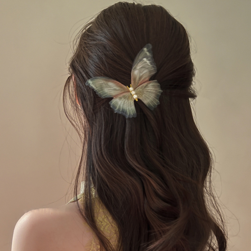 Cute Pearl Butterfly Hair Clip 5
