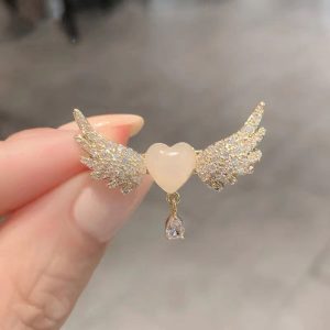 Angel Wings Korean Luxury Crystal Brooch