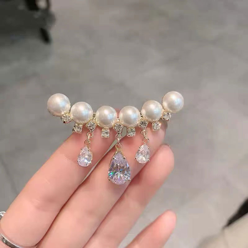 Diamond Pearl Korean Luxury Crystal Brooch
