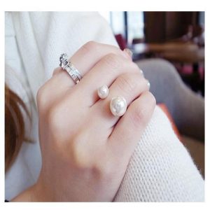 Korean Pearl Open Size Ring