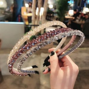Korean Super Flash Crystal Beaded Headband 1