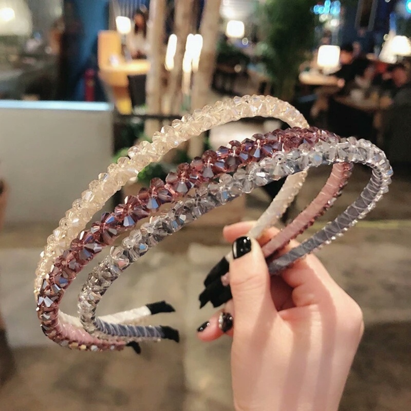 Korean Super Flash Crystal Beaded Headband 1