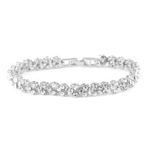 Luxury Roman Simple Diamond Crystal Bracelet