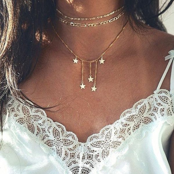 Multi Layer Five-Pointed Star Necklace
