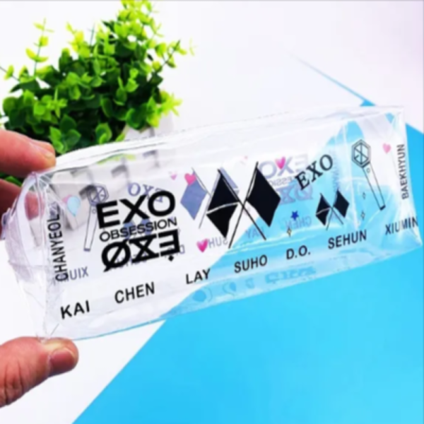 EXO Transparent Pencil Case