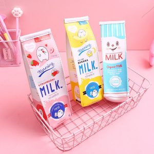 Cartoon Milk Box Pencil Case