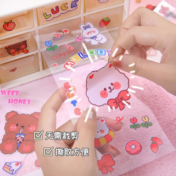 Kawaii Transparent Pvc Sticker 2