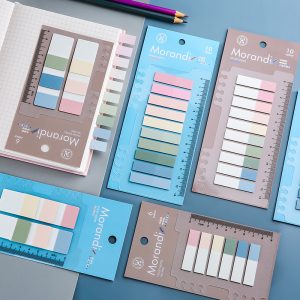 Morandi Color Transparent Waterproof Sticky Notes