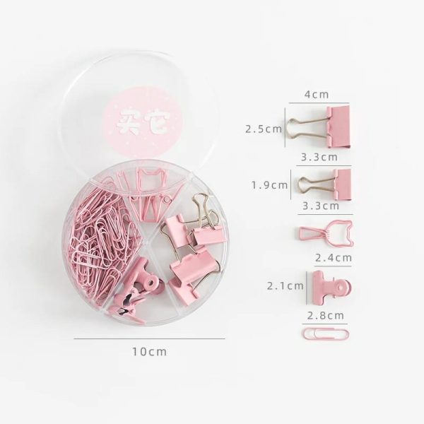 Multifunctional Metal Paper Clip Set 4