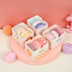 5 Pcs Colored Washi Tape Set