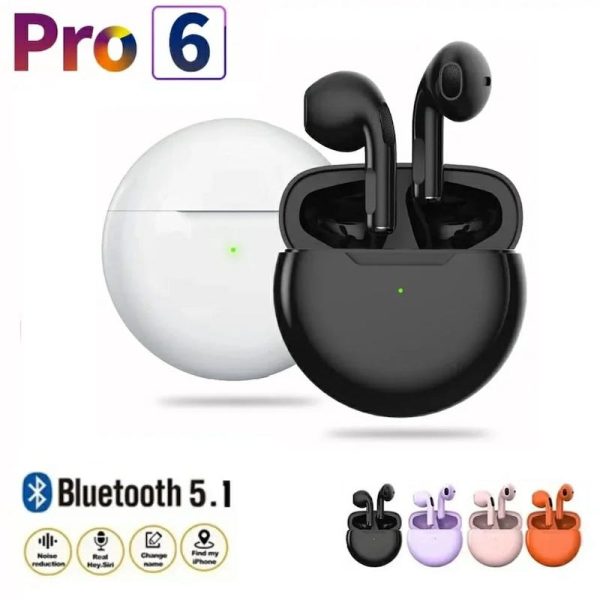 TWS Pro6 Bluetooth Earbuds