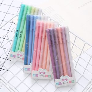 6 Pcs Morandi Color Gel Pen Set