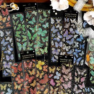 Butterfly Gold Foil Stickers Pack