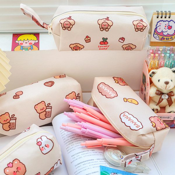 Kawaii Bear Themed Pencil Bag