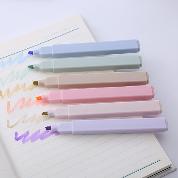 Morandi Color Highlighter Pen Set