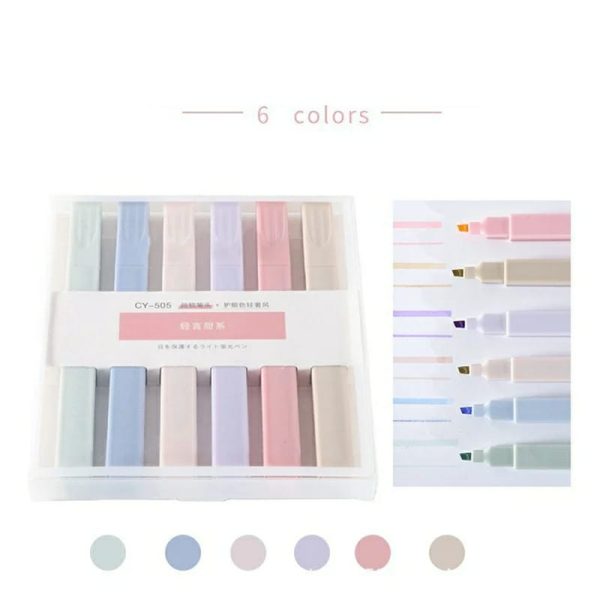 Morandi Color Highlighter Pen Set