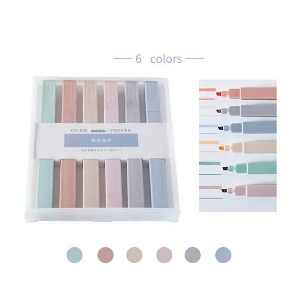 Morandi Color Highlighter Pen Set