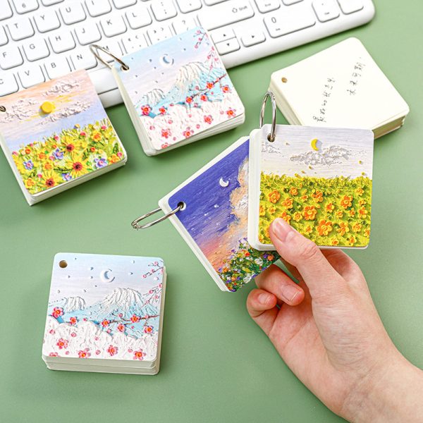 Oil Paint Themed Portable Mini Notebook