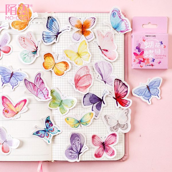 Butterfly Garden Journal Mini Stickers Box