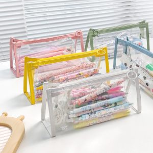 Colorful Large Transparent Pencil Bag