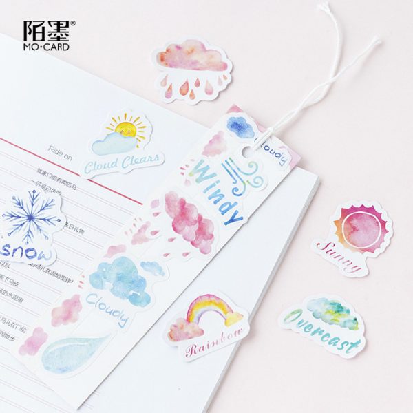 Weather Theme Mini Journal Stickers Box