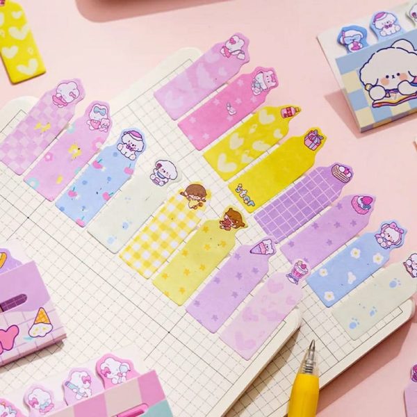 120 PCs Kawaii Index Memo Pad