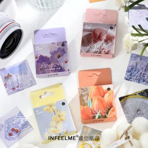 Blooming Flower Series Journal Mini Stickers Box