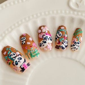Kawaii 5D embossed Nail Stickers