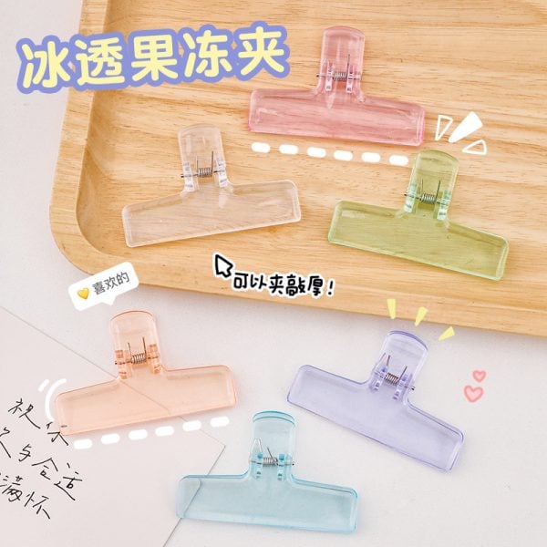 Aesthetic Transparent Jelly Clip