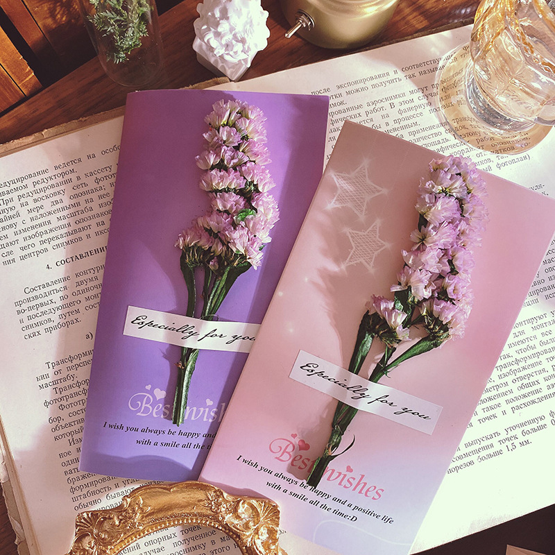 Dried Flower Greetings Card